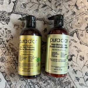 PURA D'OR Anti-Thinning Biotin Shampoo & Conditioner Original Gold Label Set